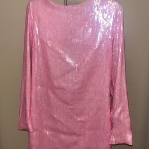 Gianni Bini Pink Sequin Mini Dress